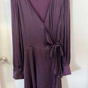 Banana Republic Purple Wrap Dress